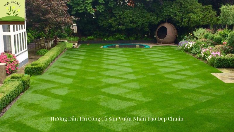 thi công cỏ sân vườn nhân tạo